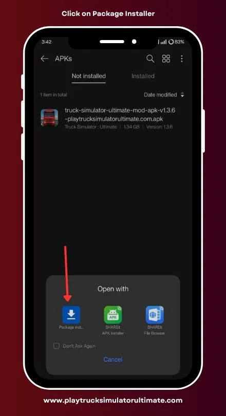 Click on Package Installer